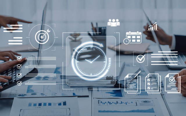 業務フローがあいまいでムダが多いイメージ画像